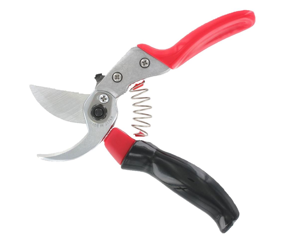 Snoeischaar 178 mm, S, rolhandvat, rood/zwart