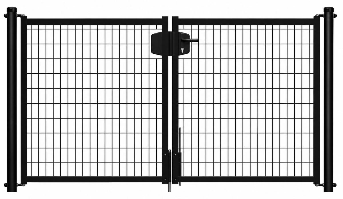 Tuinpoort Grace Dubbel 240cm Zwart