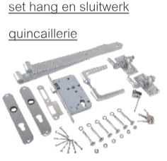 HANG EN SLUITWERK VOOR TUINPOORTEN