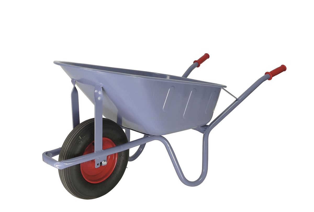 Kruiwagen Blauw-Grijs Gelakt