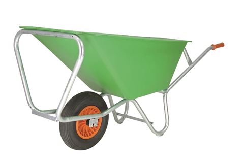 Brouette 170L – Bac HDPE vert clair